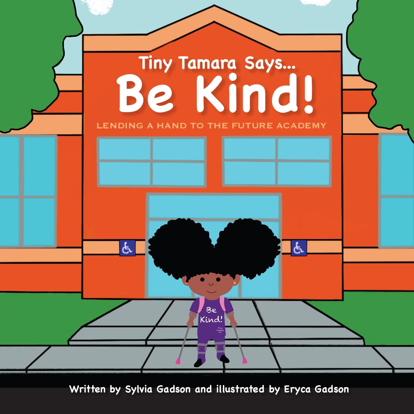 A picture of the front cover of tiny tamers says be kind
