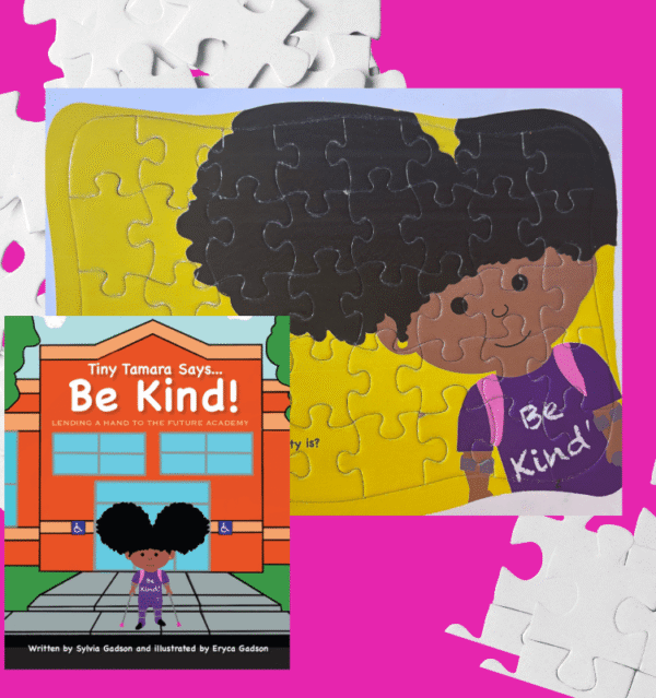 Soft Cover Tiny Tamara ("T.T."),  “ Be Kind” Puzzle & Book